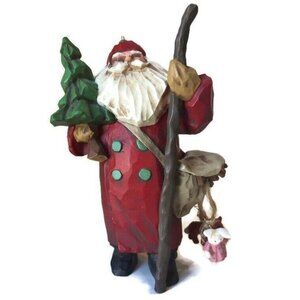 Hallmark 1998 Making His Way Santa Ornament Tree Toys